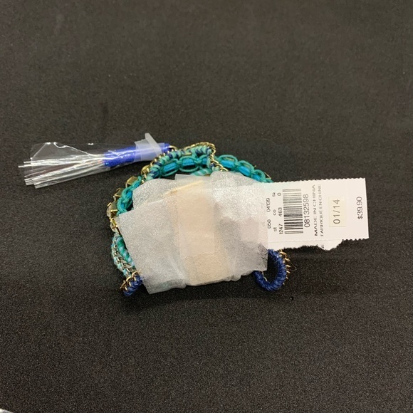 NWT Express BOHO MultiStand Magnetic Bracelet Blue - Picture 6 of 8